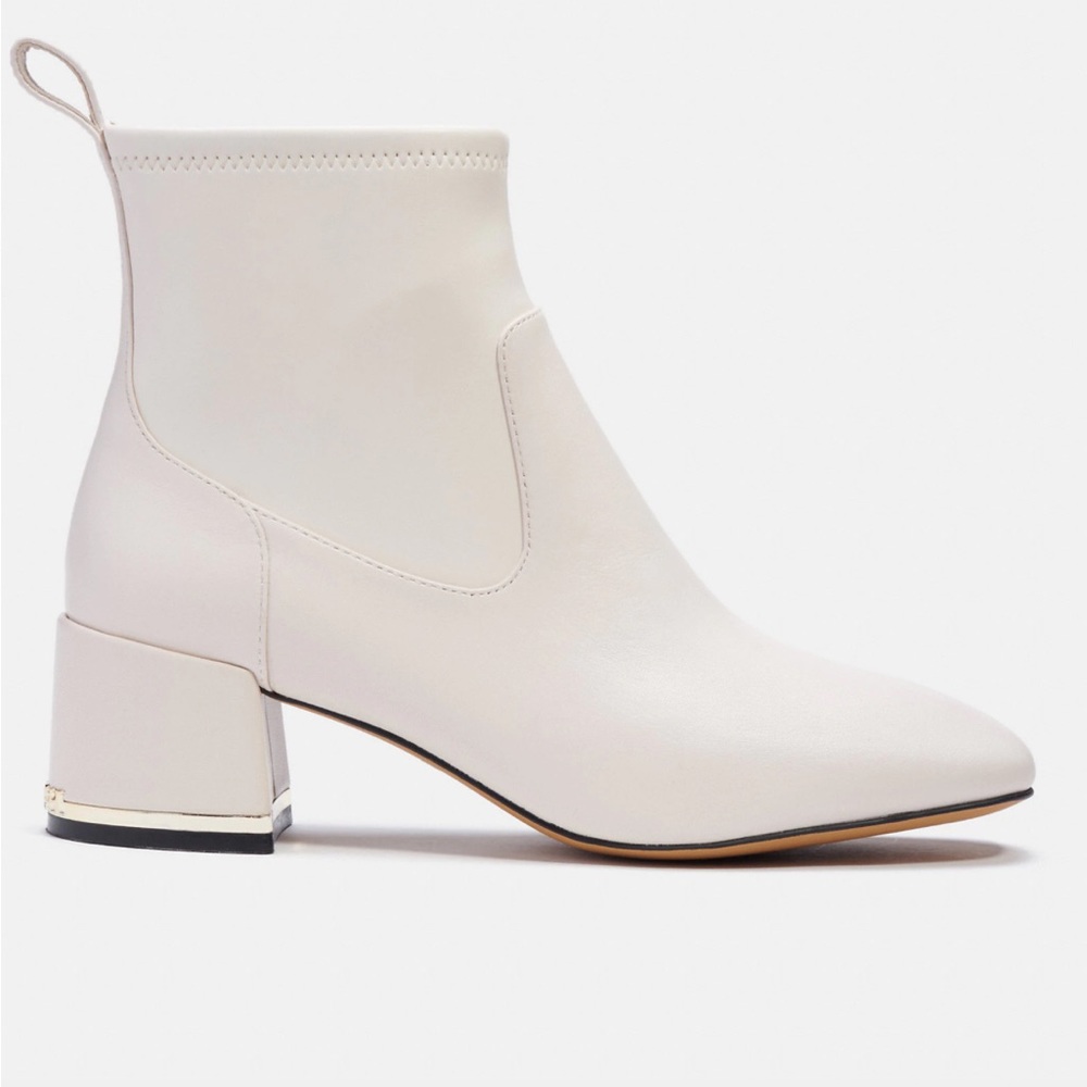 Coach Nala white booties